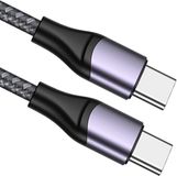 elzle USB C-kabel, 65 W, type C-kabel, USB C-kabel, USB type C-kabel, snel opladen voor MacBook, MacBook Pro, ChromeBook Pixel, iPad Pro 2021/2020/2018, Samsung Galaxy S21/S20, Huawei P30 enz., nylon