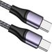 elzle USB C-kabel, 65 W, type C-kabel, USB C-kabel, USB type C-kabel, snel opladen voor MacBook, MacBook Pro, ChromeBook Pixel, iPad Pro 2021/2020/2018, Samsung Galaxy S21/S20, Huawei P30 enz., nylon