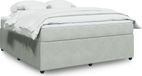 Maison Exclusive - Sommier à lattes de lit et matelas Velours gris clair 180x200cm
