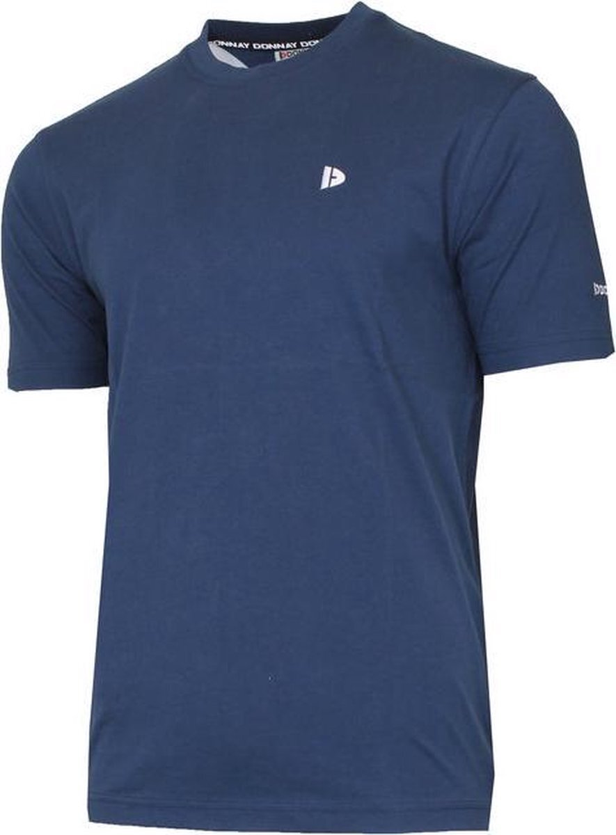 Donnay T shirt Vince heren katoen marineblauw