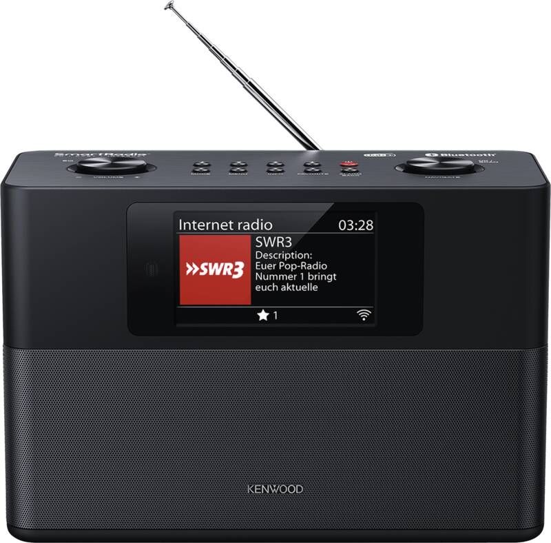 Kenwood CR-ST120 S Draagbare Smart Radio met DAB+, Internetradio & Bluetooth - Zwart