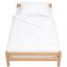 Sevira Kids Couette et oreiller bébé coton biologique Blanc 100x140 cm