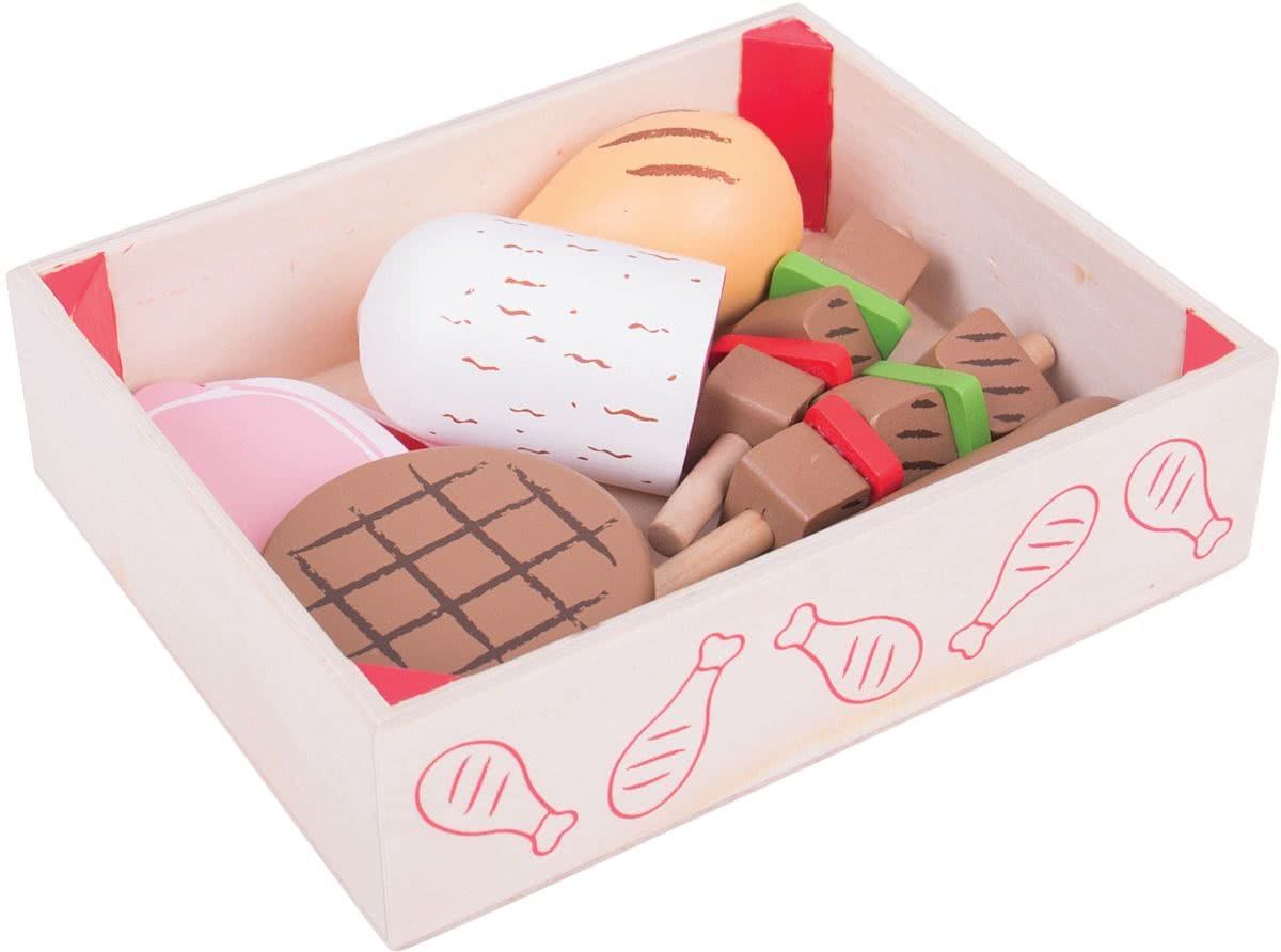 Bigjigs Wooden Crate with Cold Cuts