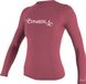 O'Neill Basic Skins L/S Crew Surfshirt - Maat L - Vrouwen - roze/wit