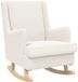 vidaXL Fauteuil à bascule crème 62 x 80 x 85 cm Bouclé