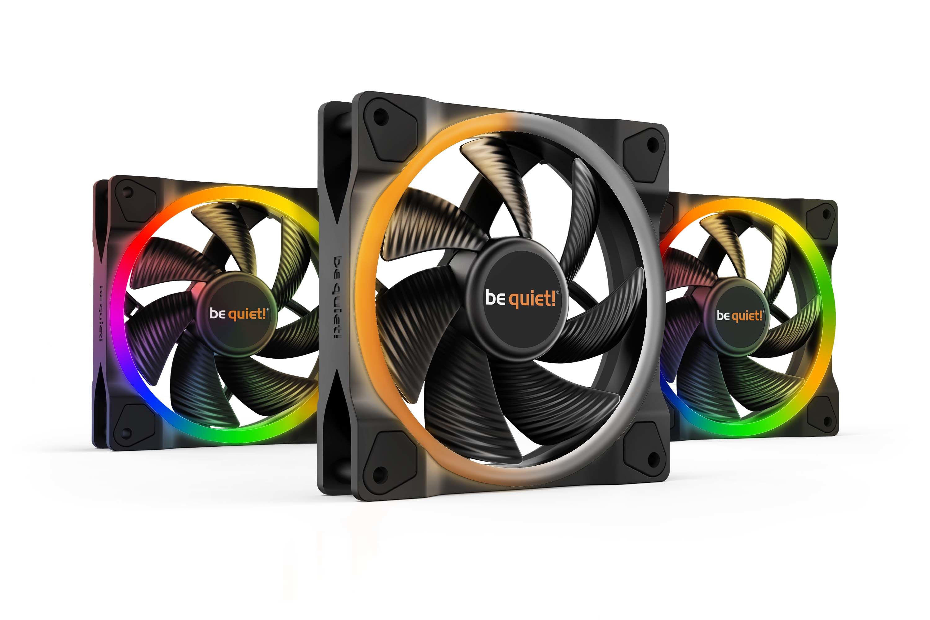 be quiet! Light Wings 120mm PWM Triple Pack - Black Case Fans