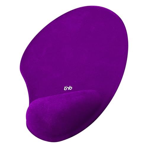 T'nB Ergonomische muismat met palmsteun gel paars