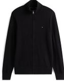 Tommy Hilfiger Heren Cardigan Zwart Katoen/Cashmere Regular Fit