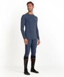 FALKE Wool-Tech Longsleeve Heren Blauw Maat L