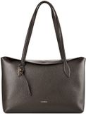 COCCINELLE Leren schoudertas Thess Handbag Grained Leather Fango donkergroen