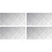 Maison Exclusive Nez De Marche 4 Pc 40 X 20 Cm Argenté Aluminium Rectangulaire