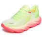 Skechers Aero Burst Performance hardloopschoenen voor dames, White Textile/Yellow Trim, 37.5 EU