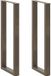 vidaXL Bartafelpoten - 2 stuks - U-vormig - 50x(110-111) cm - Staal - Naturel