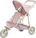 Teamson Kids Dubbel Poppenwagen Voor Babypoppen - Roze/Grijs