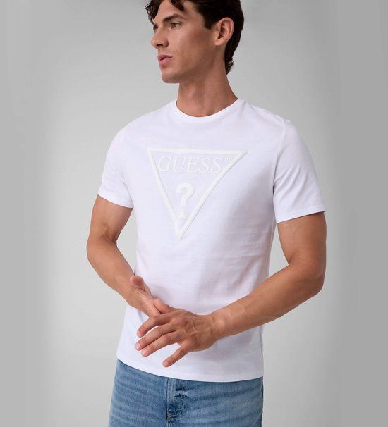 Guess T-shirt met wit bedrukt logo