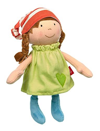 Sigikid 39410 klein groen, zachte dolls pop