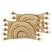 furn. Regenboog Tuft Polyester Gevulde Kussens Twin Pack