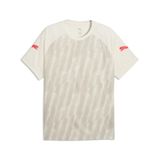 PUMA T-shirt de football individuel Ligga Graphic pour homme, Sedate Gray Ultra Red Sugared Almond Beige, 3XL