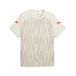 PUMA T-shirt de football individuel Ligga Graphic pour homme, Sedate Gray Ultra Red Sugared Almond Beige, 3XL