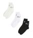 Karl Lagerfeld Signature Logo Sock 3 Pack, Black-White-Cannoli, 35-38, Multicolored, 35-38 EU