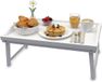 Merkloos Relaxdays Bedtafel inklapbaar - bamboe - wit