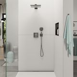 Hansgrohe Raindance Select E - Douchekop, 3 straalsoorten, EcoSmart, geborsteld zwart chroom 28728340