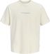 JACK&JONES Jongens T-shirt met backprint - Katoen - Ronde hals - Maat 152 - Antique White