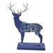 Present Simple Staand Houten Rendier - Paars - 12 cm
