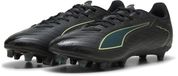 PUMA ULTRA 6 PLAY FG/AG Unisex Voetbalschoenen - PUMA Black-Fizzy Light-Green Terrain
