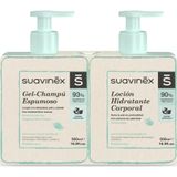 Suavinex Lot de Lotion Hydratante 500ml + Gel Lavant 500ml