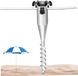 Merkloos Strandparasol Spiraalanker (20 inch) - Verstelbare Parasolhouder - Draagbaar Strandanker