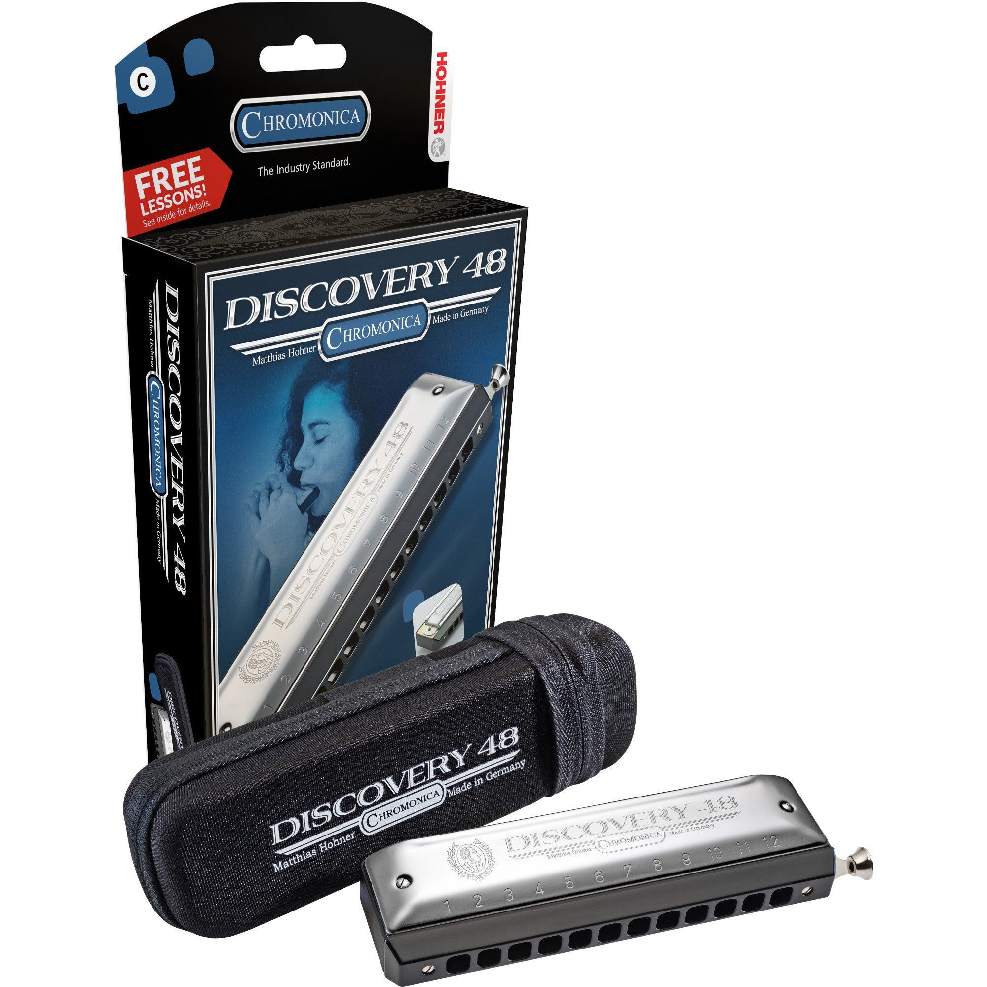 Hohner Discovery 48 C chromatische mondharmonica