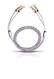 OEHLBACH Twin Mix One 300 - luidsprekerkabelset verzilverd 2 x 3,0 mm², met kabelschoenconnector - Made in Germany - 2 x 3 m - glashelder