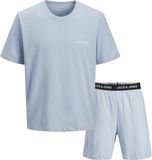 JACK&JONES JACEVEREST SS TEE AND SHORTS SET W Heren XL Chambray Blue Katoen