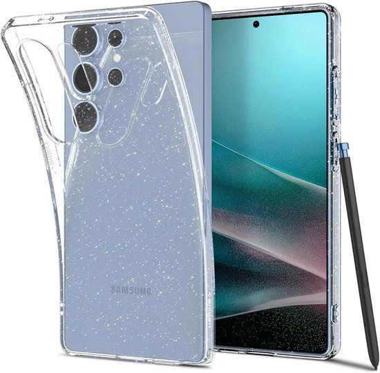 Spigen Liquid Crystal Hoesje Geschikt voor Samsung Galaxy S25 Ultra - Back Cover TPU Glitter