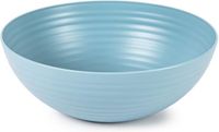 Plasticforte Plat à salade - D25 x H10.5 cm - plastique - bleu glacier - 3500 ml