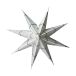 DBKD Paper winter star Carré blanc, petit, Ø9 cm