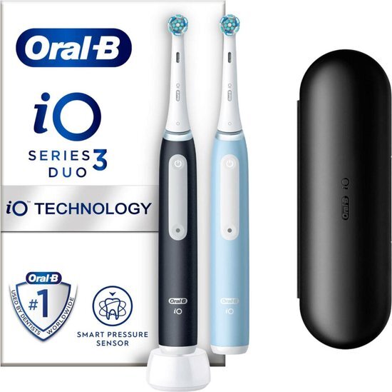 Oral-B iO 3 Zwart en Blauw Duo pack