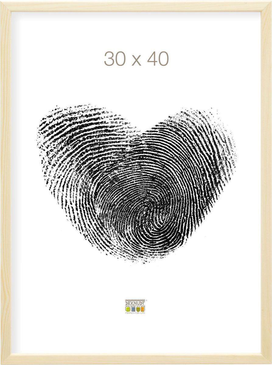Deknudt Frames fotolijst - Naturel - Smal - S41JH1 - foto: 30x40 cm