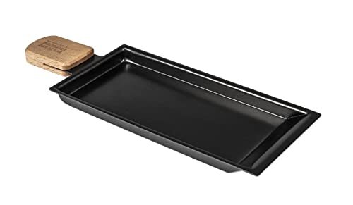 Kuhn Rikon Raclette-pannetjes met houten handvat, ergonomische handgreep, anti-aanbaklaag