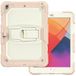 IPad Apple iPad Case 9.7 2017/2018 met ondersteuning, duurzaam, hybrid, schokken, resistent, drielaags, siliconen beschermhoes voor kindertablet (Green Matcha)