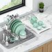 Omgoods - Étagère à linge extensible avec plateau d'égouttage en silicone