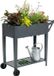 Merkloos / Sans marque Relaxdays Moestuinbak - met wielen - 80 x 85 x 50 cm - antraciet