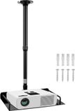 Allecto plus - Support de projecteur pour montage au plafond, réglable en hauteur 38-60cm - capacité de charge 3kg - Noir