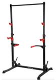 Squat rack power rack - Barre de traction réglable - 250 kg - Station d'haltères robuste - Noir