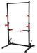 Squat rack power rack - Barre de traction réglable - 250 kg - Station d'haltères robuste - Noir