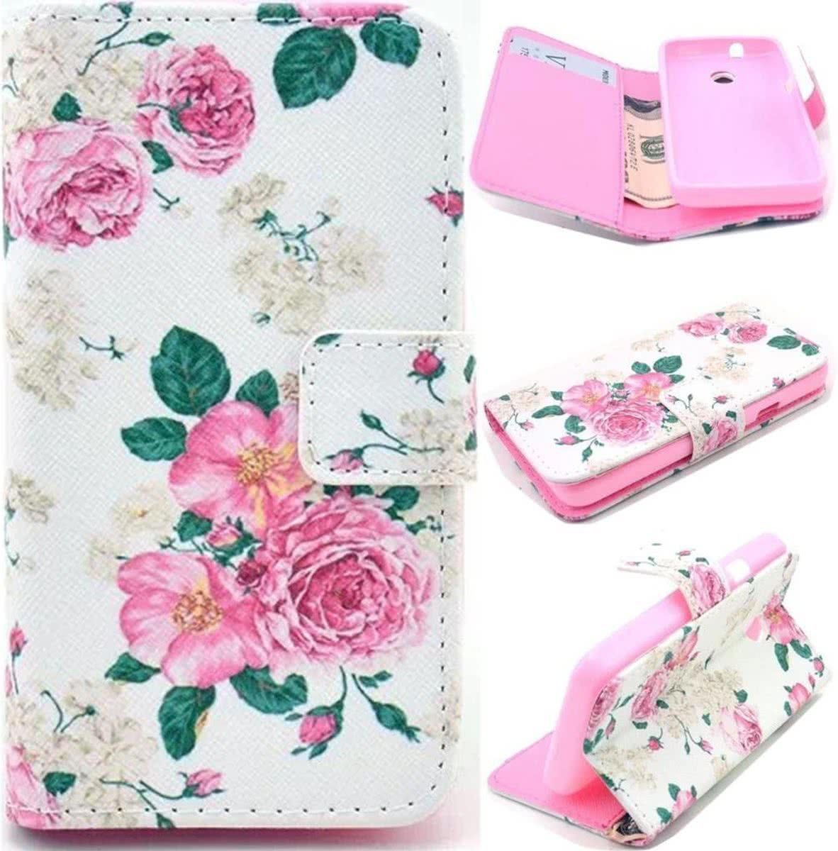 iCarer Flowers wallet case hoesje LG X Cam - 8793080059571