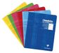 Clairefontaine 3794AMZC Pak met 6 Geniete Schriften - 17x22 cm - 32 Pagina's Dubbele Lijn 3 mm Verticale Interlinie - Wit Papier 90 g - Omslag Gecoat Karton - Willekeurige Kleuren