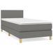 vidaXL Boxspringbed met matras, donkergrijs, 90x200 cm, gestoffeerd