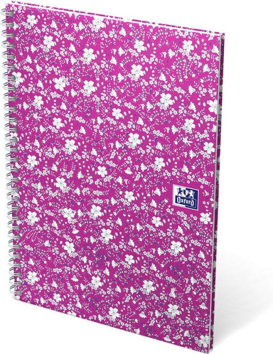 Oxford Floral Spiraalblok A5